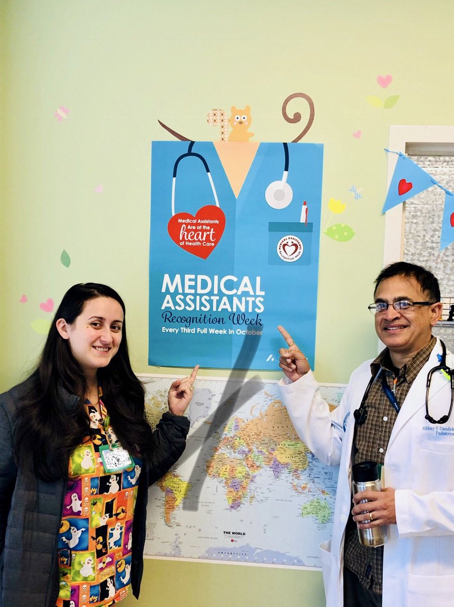 abhaydandekar's tweet photo. So humble & proud to work and learn w/our amazing medical assistants as partners and colleagues in advancing health outcomes for all! Thank you for all you do and so grateful to work w/you !#MAappreciationweek @kpeastbayarea @PermanenteDocs @CMAdocs #MedEd @AAPSOPT @AmerAcadPeds https://t.co/8MmzrgGPyJ