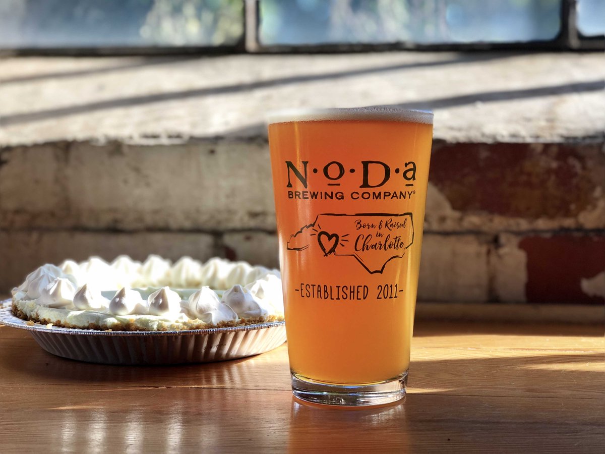 NoDaBrewing's tweet photo. Today’s new #NoDable release is Key Lime Cream Ale, a tasty 5.5% ABV brew. 🤤 The recipe, courtesy of @CLTBeerBabes contest winners (Trish, Bridget & Lisa), includes corn, graham crackers, lactose, vanilla, and lime juice, making this reminiscent of grandma’s key lime pie. 🥧 https://t.co/0g4NlhNjgZ