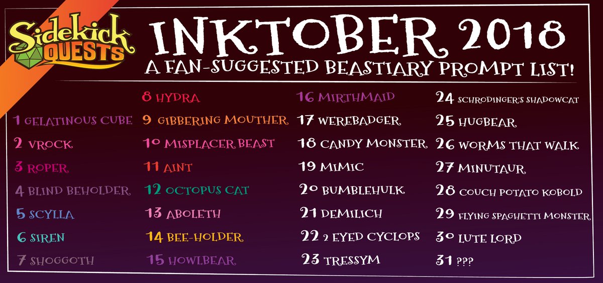 jamesstowe's tweet image. Today&apos;s Sidekick Quests themed #inktober drawing: A Mirthmaid suggested by Jimmie Bise. Jimmie&apos;s description: Do not confuse Mirthmaids for their mermaid cousins. They are far worse. Like Sirens, Mirthmaids lure sailors to their doom, but instead of songs, they use corny jokes.