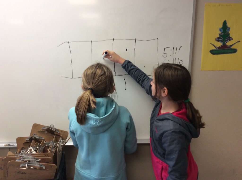 hartleyteacher's tweet photo. Exploring and finding the secret codes in some “points qui explosent” machines for Global Math Week! #explodingdots #GlobalMathWeek2018 https://t.co/KUYJnAiOck