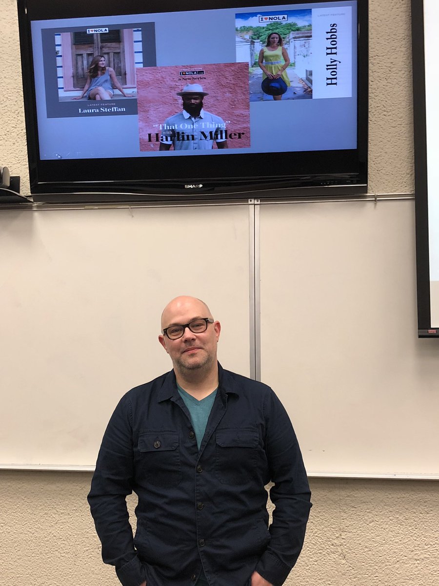 LoynoAMA's tweet photo. Thanks to Scott Simon of @iheartnolacom for participating in Day 1 of #MarketingWeek with his great tips for Instagram and web design! https://t.co/vWjYGv58Fy
