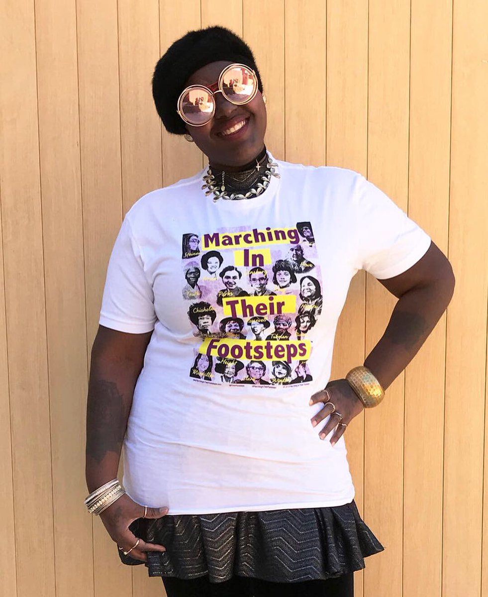 TheirFootsteps's tweet photo. Marching In Their Footsteps is officially launched!!! Products available for purchase through the link in our bio.
A portion of each purchase goes to organizations that support the empowerment of girls and women in the U.S.
#MarchingInTheirFootsteps
#NeverthelessTheyPersisted https://t.co/FVrVDWZ9Hc