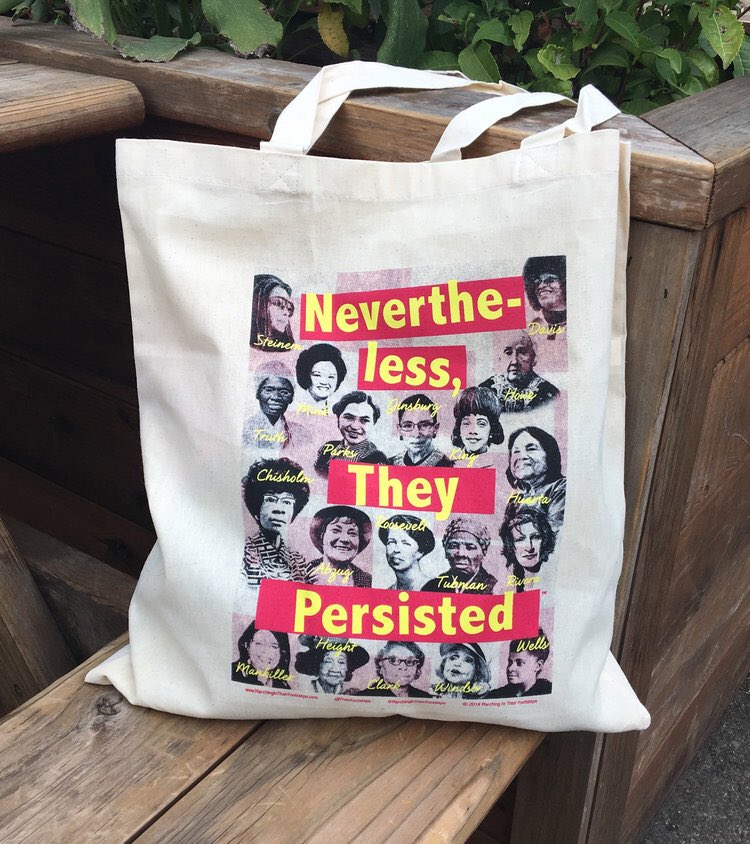 TheirFootsteps's tweet photo. Marching In Their Footsteps is officially launched!!! Products available for purchase through the link in our bio.
A portion of each purchase goes to organizations that support the empowerment of girls and women in the U.S.
#MarchingInTheirFootsteps
#NeverthelessTheyPersisted https://t.co/FVrVDWZ9Hc