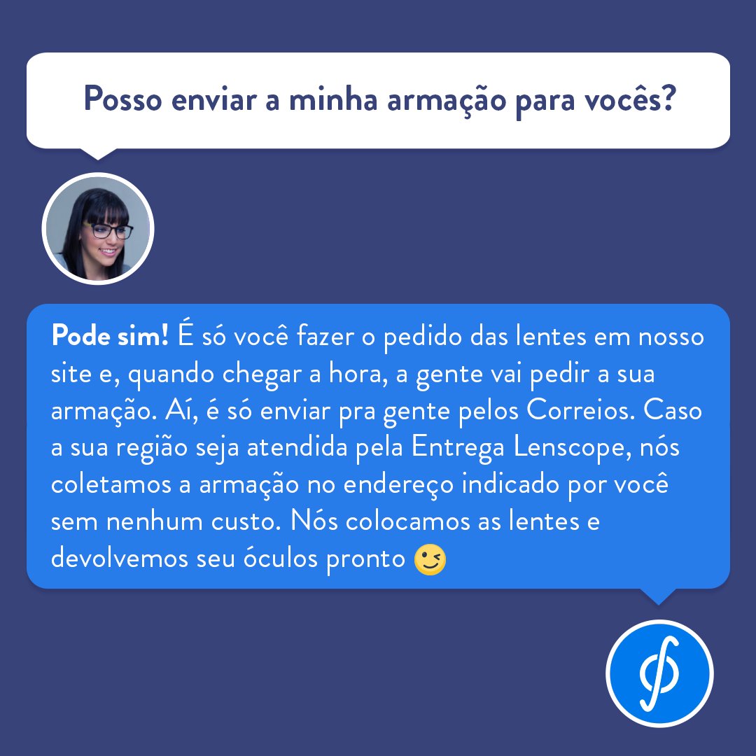 lenscope's tweet photo. Se você tem uma armação favorita e quer fazer suas lentes com a gente, pode ficar tranquilo(a) 😉#oculossemsairdecasa #oculos #lenscope #lentes #miopia #astigmatismo #hipermetropia #visao https://t.co/bugzZzMCWc