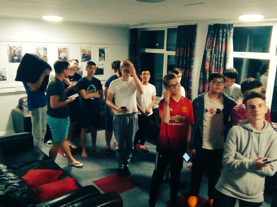 Briggs Boys practicing for <a href="/GreenholmeAC/">GreenholmeAshville</a> Fright Night evening on Thursday. #outoftune #briggsboys #timewarp