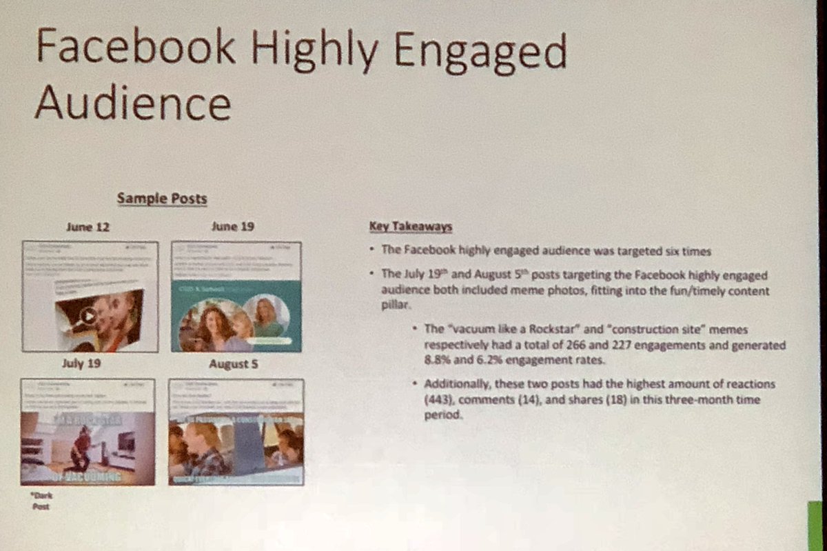Csoya's tweet photo. Learnings from picking one platform &amp; doing it well. Experimenting w/ segmentation for different Facebook audiences within rare disease community from @HZNPplc #DigPharm https://t.co/Mcnit9rxF0
