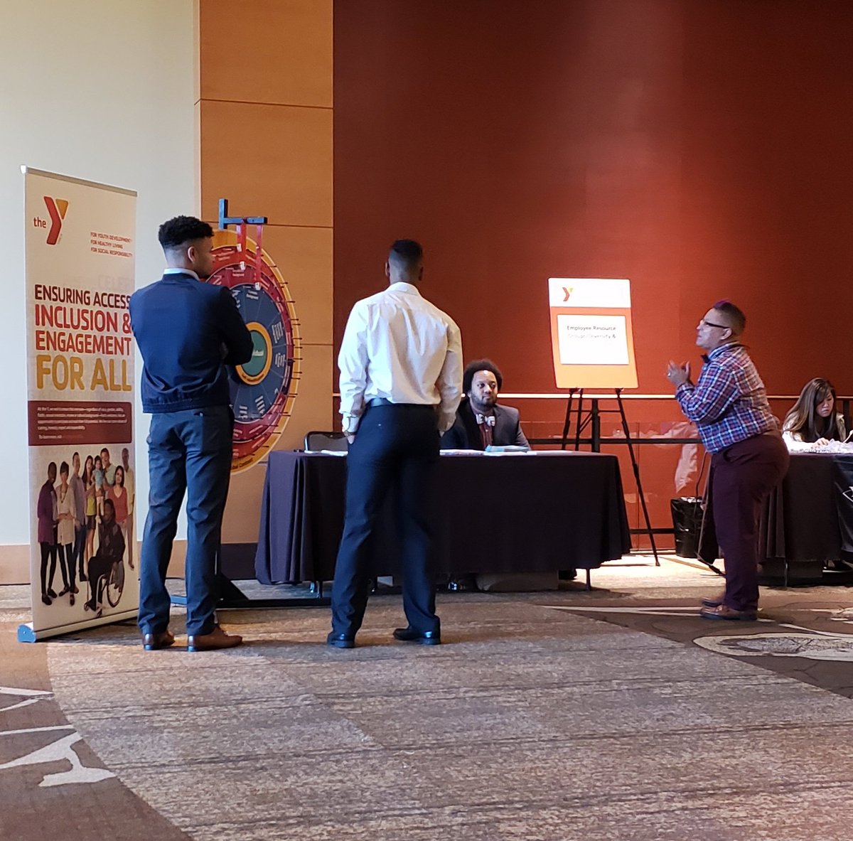 RsrchSerrano's tweet photo. The new Dimensions of Diversity wheel is generating some great conversations. #EMLE2018 #YForAll @GlobalYMCA #DIGTeam https://t.co/dw6Yww9qaz