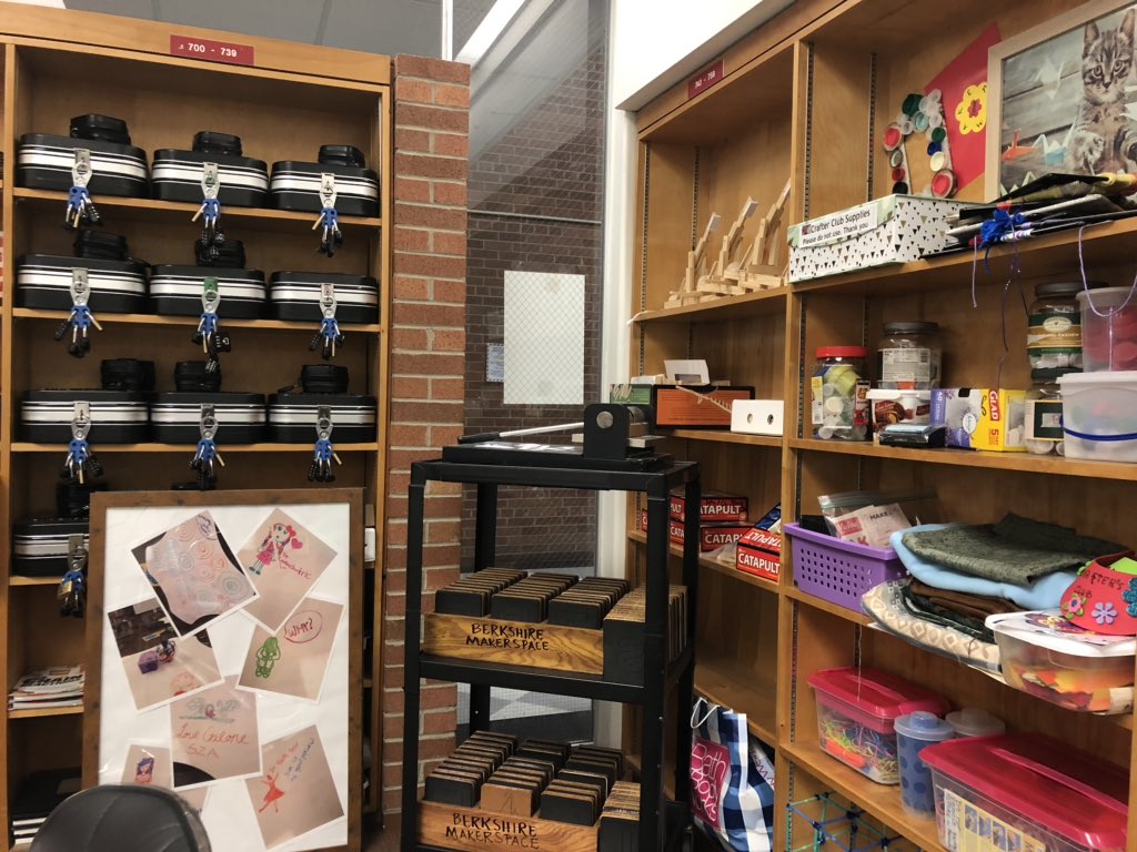 cummingsl's tweet photo. Thank you @candjeffEDU for hosting the Oakland County Maker Leadership Network in your amazing space at @Berkshiremiddle! Your ideas, furniture, organization, and methods have given us alll new ideas and possibilities to consider for our spaces. #cmakers #oakedtech https://t.co/Xgt7VXYrtS