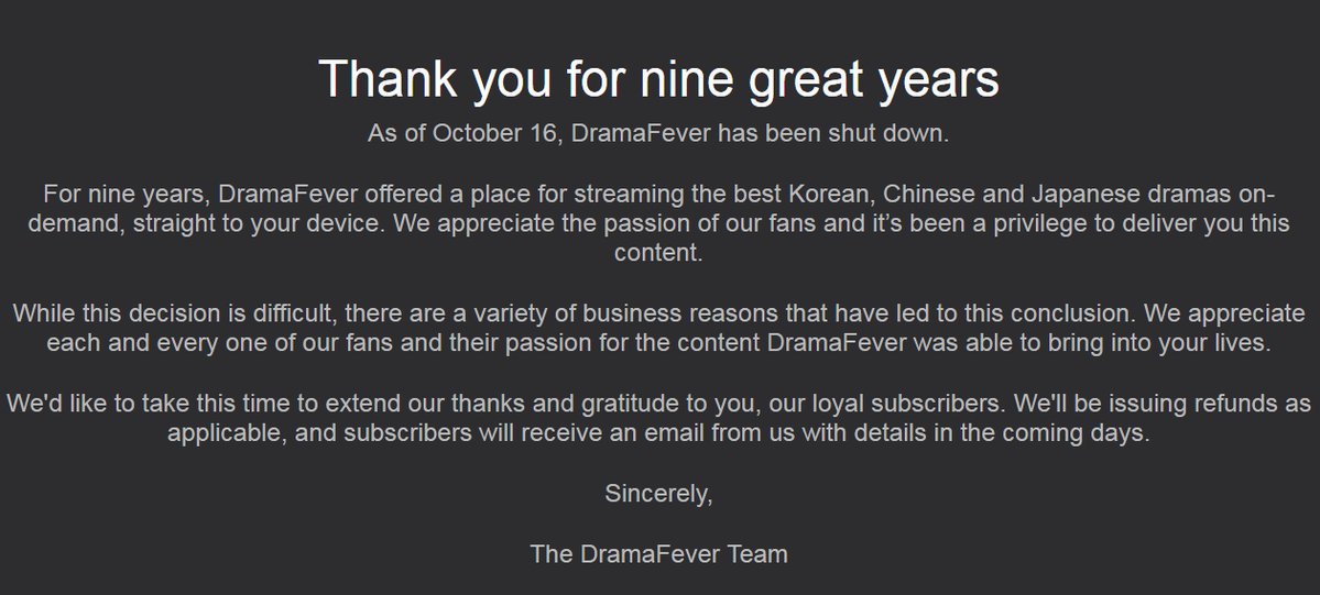 vivilaxy's tweet image. #Ripdramafever I'm truly sad :(