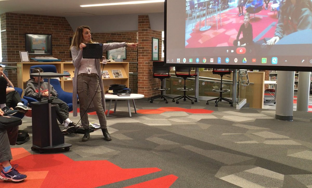 mariagalanis's tweet photo. Amazing features in @WeVideo + having 2-in-1 Chromebooks helps streamline the creation process so much. Such great ways students can show their understanding. Excited to see what @tsamorian &amp; @ben_lom34 students create! :) #engage109 #edtech #engagesms #chromebooks https://t.co/NqoEUpnaFz