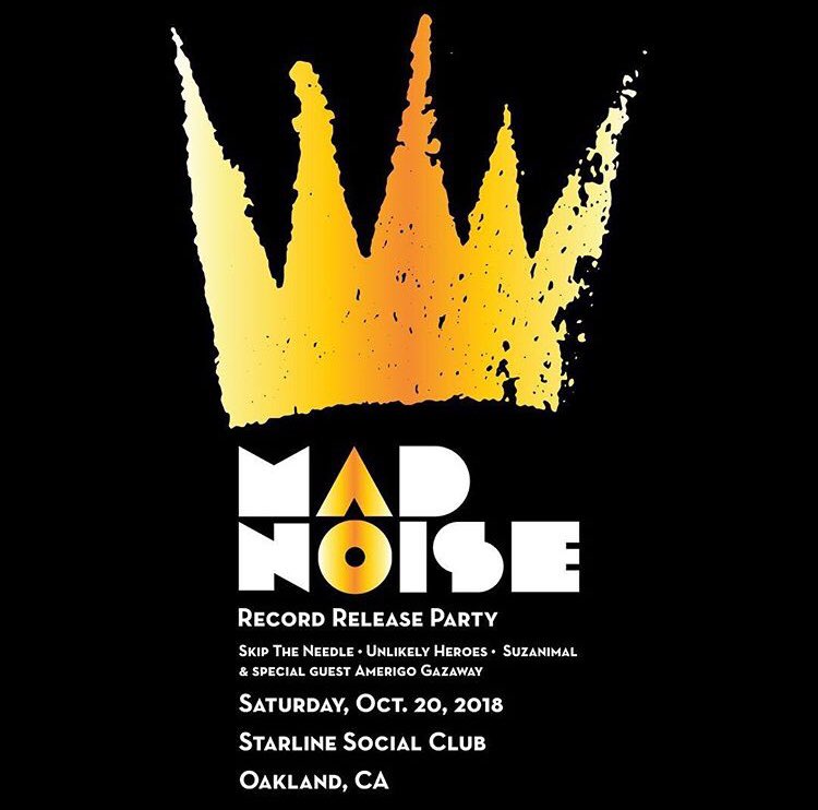 THIS SATURDAY 10/20 • come out for the Mad Noise record release party! This line up is one you don’t want to miss. Tickets: eventbrite.com/e/50149659983 // see you at the <a href="/StarlineSC/">Starline Social Club</a> this weekend, #Oakland 👑👌✨ #oaklandevents #oaklandmusic #recordreleaseparty