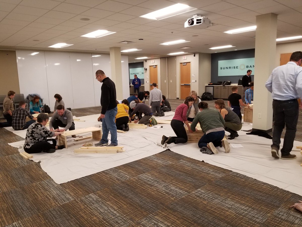 Great day today with <a href="/bankingonvalues/">Global Alliance for Banking on Values (GABV)</a> meetings hosted by the amazing <a href="/SunriseBanks/">Sunrise Banks</a> and capped off with a #North4Good event with <a href="/ypminneapolis/">Young Professionals</a> <a href="/tchabitat/">Twin Cities Habitat for Humanity</a>