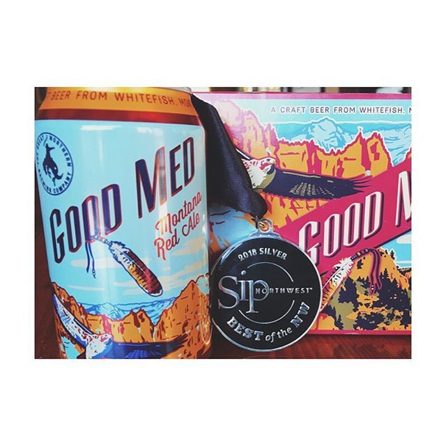 We’re honored to have received two silver medals in the @sipnorthwest Best of the Northwest Awards this year. Good Med Montana Red Ale is one of our longstanding Flagship brews. Malty sweetness with a bit of hops never disappoints! ift.tt/2Ez4tHI