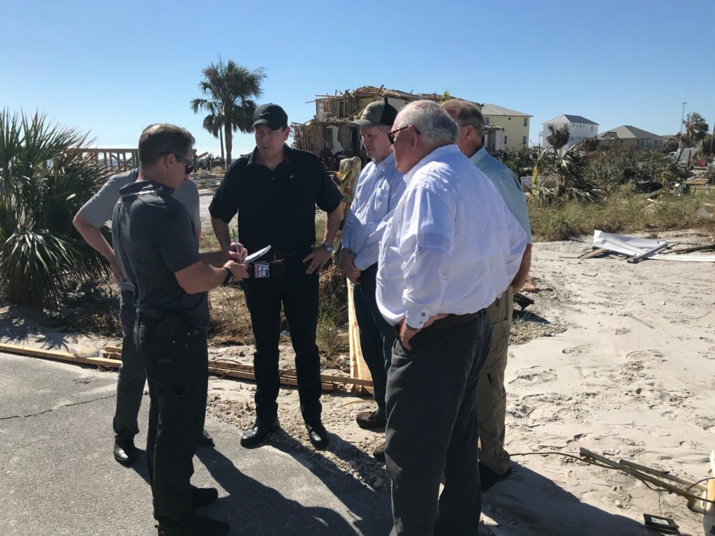 Visited Mexico Beach today with <a href="/WiltonSimpson/">Wilton Simpson</a> <a href="/SenatorGainer/">George Gainer</a> <a href="/DougBroxson/">Doug Broxson</a> and Senator Montford. Amazing to see the spirit and resilience of this community in the midst of such horrible devastation. #FloridaStrong