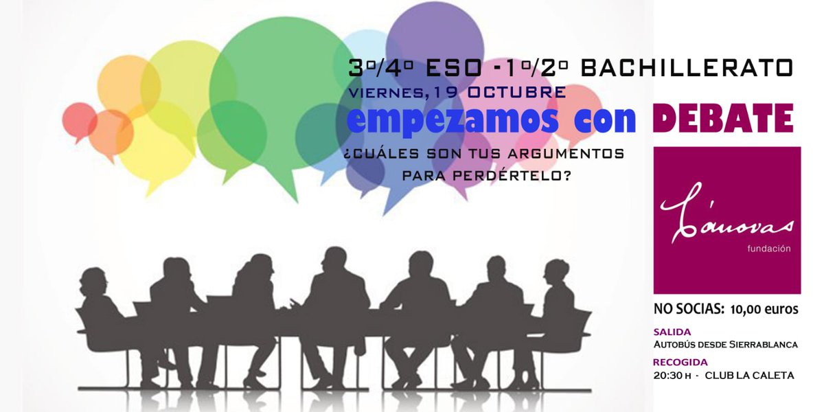 club_lacaleta's tweet photo. Este fin de semana viene cargado de actividades para las mayores. El viernes 19 #debate con @CanovasFundac y el sábado 20 de octubre continua con tu marca personal. #future #woman #2beyourself #ClubLaCaleta #Málaga https://t.co/efMb9ghL69
