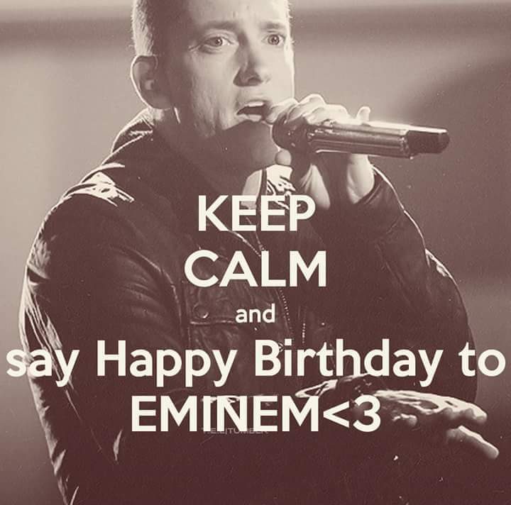  Happy Birthday Marshall Bruce Mathers III aka  (October 17, 1972)  