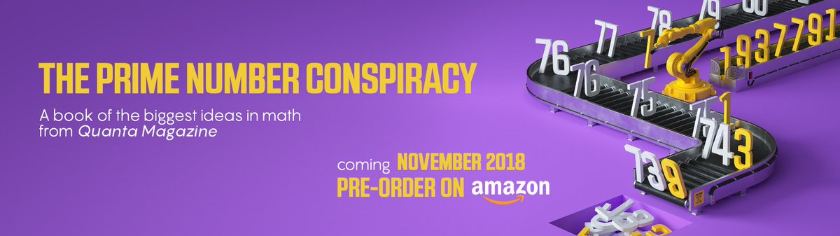 “Mathematics has rarely seemed as vibrant and alive—and as thrilling—as it does in these pages. When the best writers explain the best mathematics, it’s a wonder to behold.” — Mathematician and author <a href="/stevenstrogatz/">Steven Strogatz</a>. Pre-order now! buff.ly/2Ck4ix2