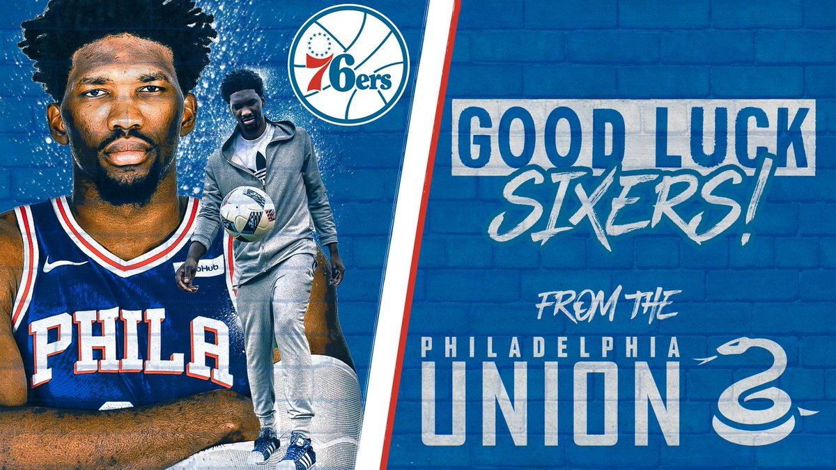 Good luck this season, @sixers!  #DOOP | #FearNoOne🐍 | #BrotherlyLove | #HereTheyCome https://t.co/X0USVt4TlT