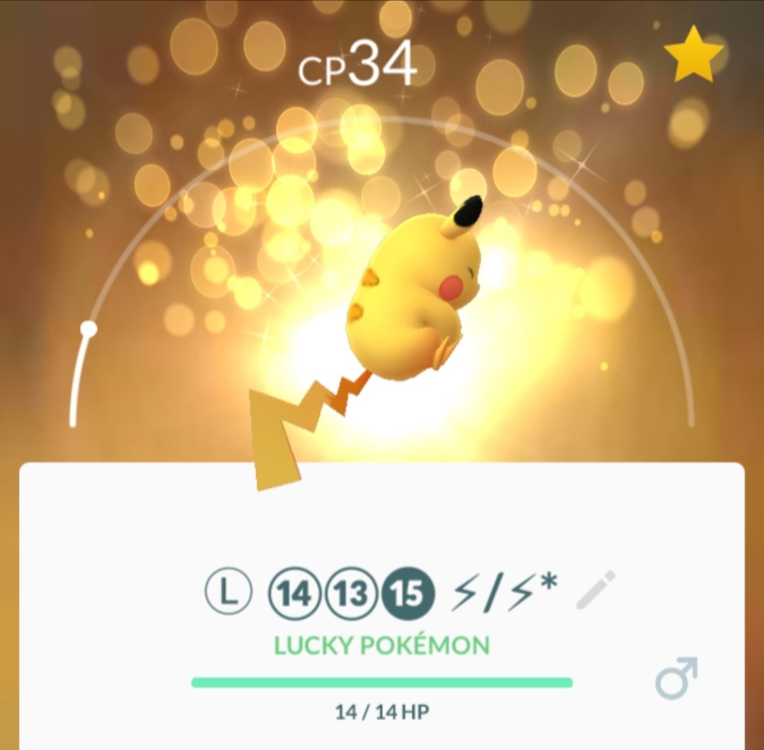 ZzRamonLPzZ's tweet image. I got a new #legacymove Pokémon!

#Pikachu
#luckypokemon

PL: 2
CP: 34
IV: 93.3%
Ⓛ ⑭⑬⓯ ⚡/⚡*
Fast Move: Thunder Shock (5)
Charge Move: Thunder (100) ✝

Thx to Leonardopocek

#PokemonGO