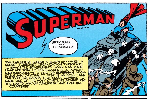 TalkingSuperman's tweet photo. Golden Age Superman had the coolest intros. Every arc should start with one of these https://t.co/yeQD4TacBy