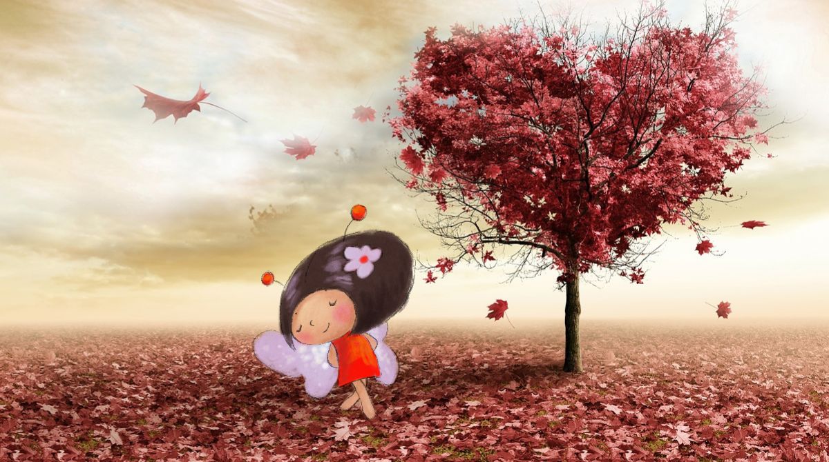 Lo bueno de la #imaginación es que te permite ir donde quieras... sin límites, sin cortapisas... te permite despertarte en una isla desierta y dormirte rodeada de #otoño al abrigo de un árbol con forma de #corazón #Talentina #imagina #sueña #fantasea #feliznoche :)