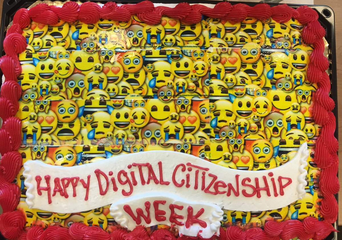 miagittlen's tweet photo. This is how you celebrate #DigCitWeek—with CAKE 🎂! Berkeley’s Tech Teacher Leaders are in for a real treat at today’s meeting. #DigiTechTeach #CSAmbassador @CommonSenseEd https://t.co/xQnnL27c1K