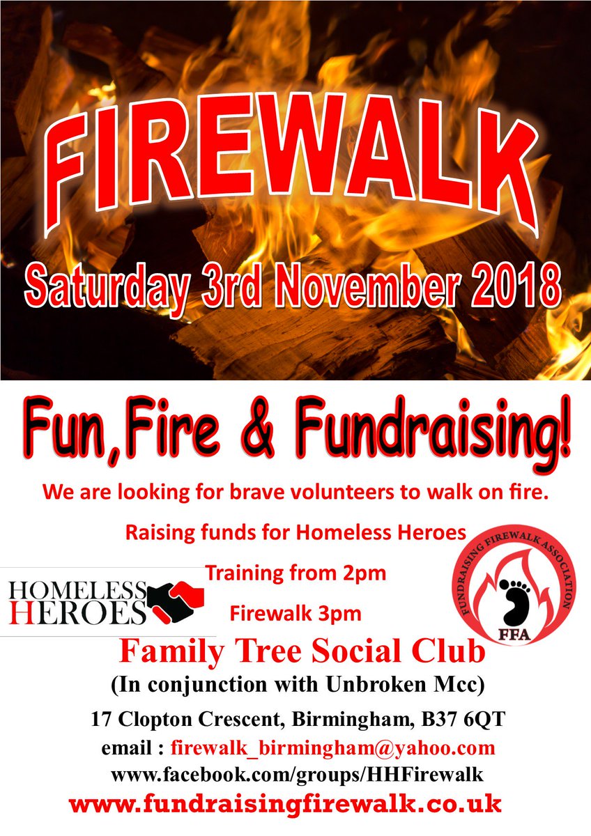 Fundraising Firewalk Association tweet media