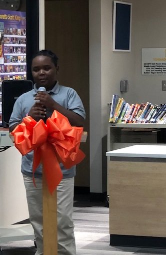TulsaSchools's tweet photo. 📚 Whitman Elementary celebrated their new library addition today with a ribbon-cutting ceremony. The library, which also functions as a safe room, was part of a bond project that was passed by Tulsa voters in 2015. Thanks, Tulsa voters! https://t.co/Y5ZekkI16V
