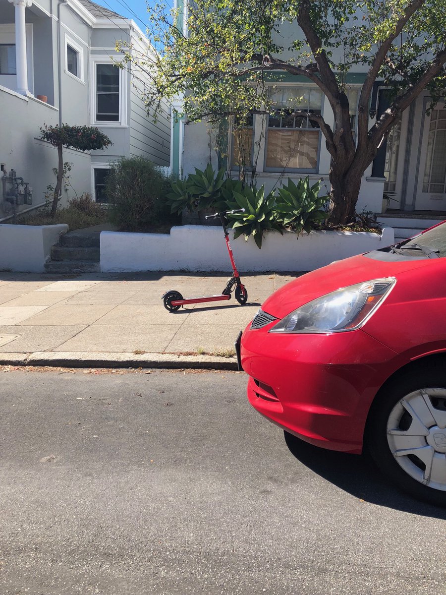 ⁦<a href="/ScootNetworks/">Scoot</a>⁩ #3361 smack in the middle of the sidewalk. Chattanooga St SF.
