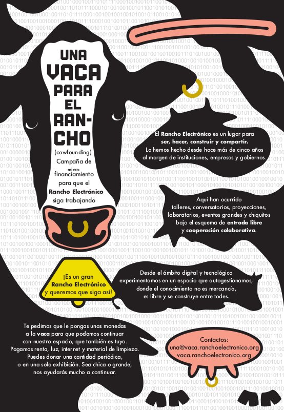 hackrancho's tweet photo. Hombro con hombro, codo a codo, línea por línea, apoya nuestro #Cowfounding y vuélvete donante recurrente para que el #RanchoElectrónico siga vivo y chambeando https://t.co/LjkFlx5IBp https://t.co/4Skfcj961v