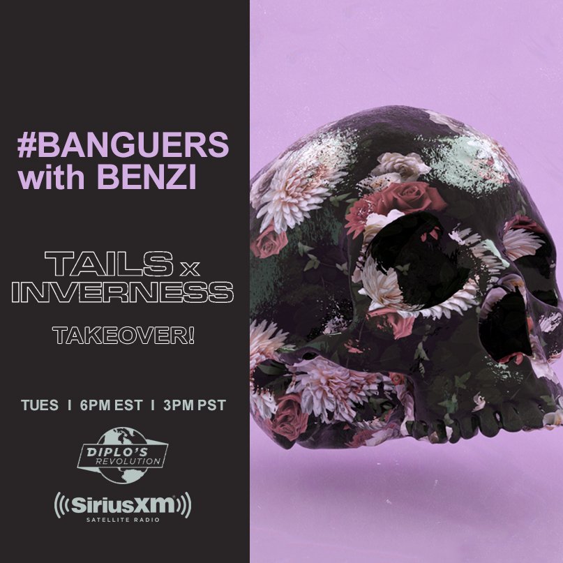 ➖#BANGUERS WITH BENZI
➖NEW EPISODE TODAY
➖6PM EST | 3PM PST
➖Sirius/XM Radio (@sxmElectro)
➖<a href="/Diplo/">diplo</a>'s Revolution (CH52)

🌐 TAILS &amp; INVERNESS TAKEOVER! 🌐   
world premiere of their new single "SKELETON"w/ Nevve, that is out this week on my new imprint Parametric Recs!