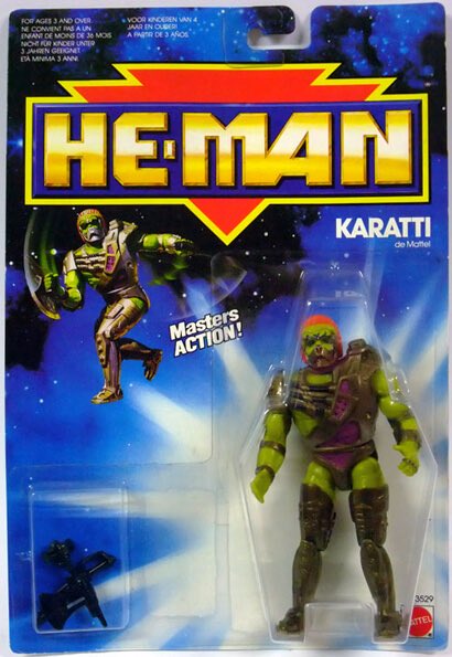 PlanetEternia's tweet photo. 8 Jahre #NewAdventureDays 2: #Karatti
Als Anführer von Denebrias Schlägertrupp bricht dieser Mutant reihenweise die Knochen der Galaktischen Hüter. Auch im Review schlagen Karattis Handkanten kräftig zu. https://t.co/G1MVimpV4o https://t.co/2lIXEVmiX5