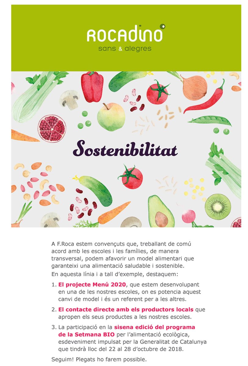 escolacorbella's tweet photo. El nostre #menjador #menu2020 #SetmanaBio @hortaplademunt https://t.co/vnF8qAHEuw