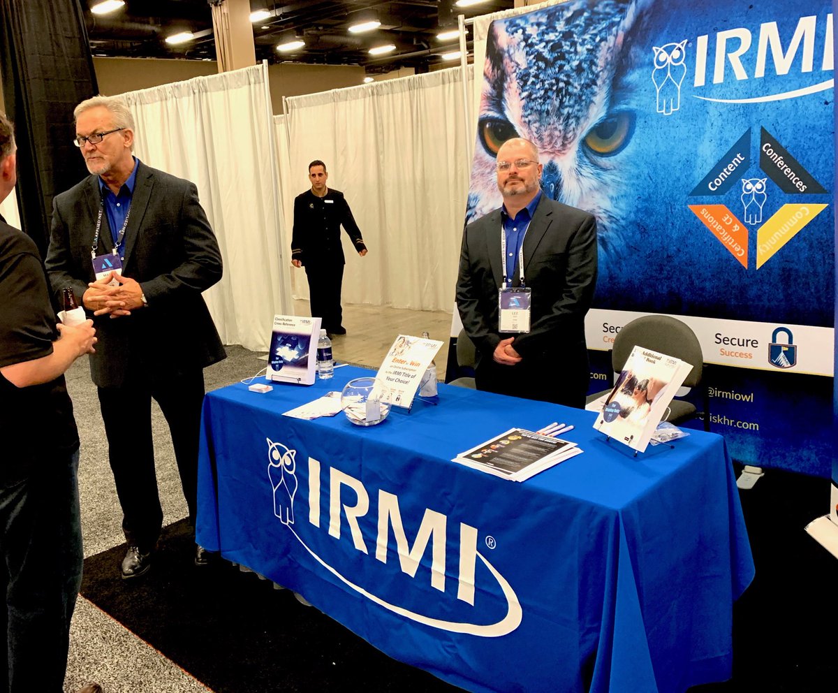 UGAJack's tweet image. Attending #AppliedNet2018? Stop by the IRMI booth, #629, and say “hello” to Marty and Lee.