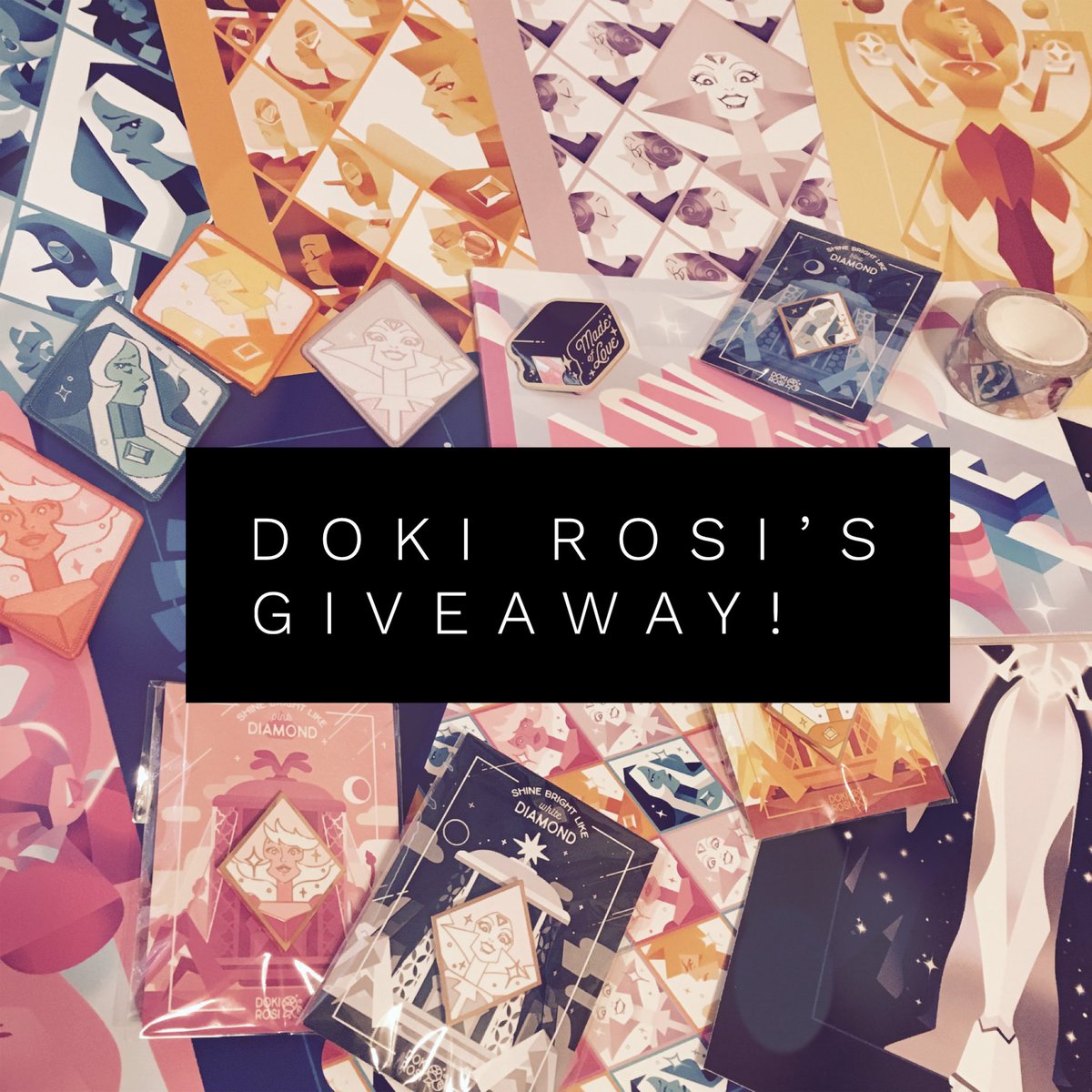 dokirosi's tweet image. Hello everybody! ✨ I’ve finally returned from beach city con and as I promised I’ll be doing a giveaway!
To participate you only have to follow this account, like and RT this post! 
On the 21st of oct I’ll randomly select 3 winners and I’ll ship to anywhere in the world! (+)