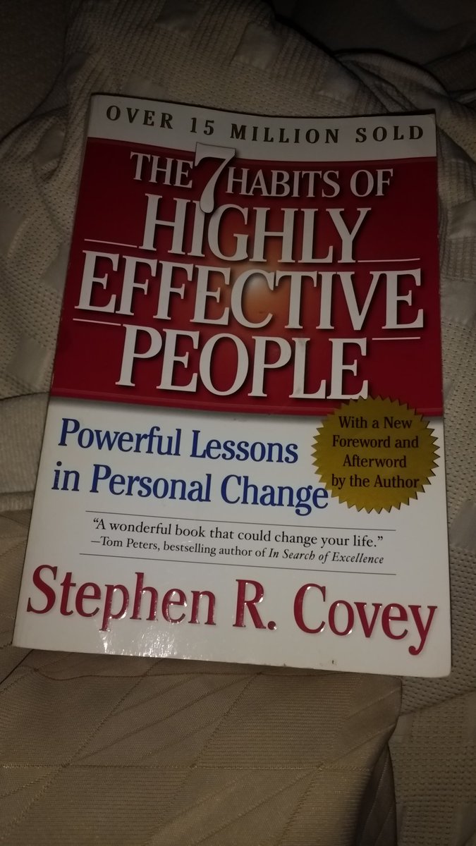 Finally found it hiding on top of our bookcase.  Stephen Covey's #7habits #Leadership #Management