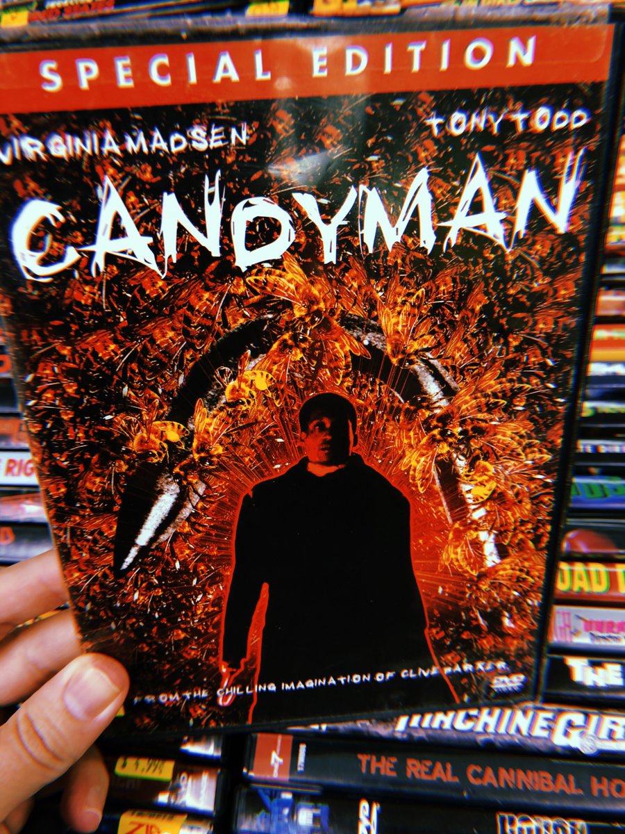ZiaRecords's tweet photo. Tonight's #Hallowatch (one horror/sci-fi movie for every night in October) comes straight from the chilling imagination of @RealCliveBarker: #Candyman, starring @TonyTodd54. https://t.co/Sq5mejSXcV