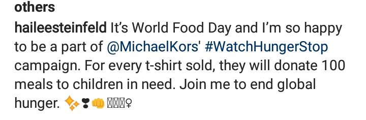 SummerBowden4's tweet image. #WatchHungerStop @HaileeSteinfeld @MichaelKors