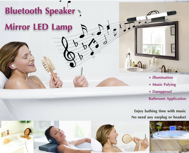 Mirror led lamp with speaker,perfectly combined lighting with music.
Welcome to experience in our booth of 5E-E11 (Oct 27-30th,2018) in coming HK lighting fair.
More smart lights such as wifi bulb/bulb camera, bluetooth bulb speaker/led linear light with speaker waiting for you.