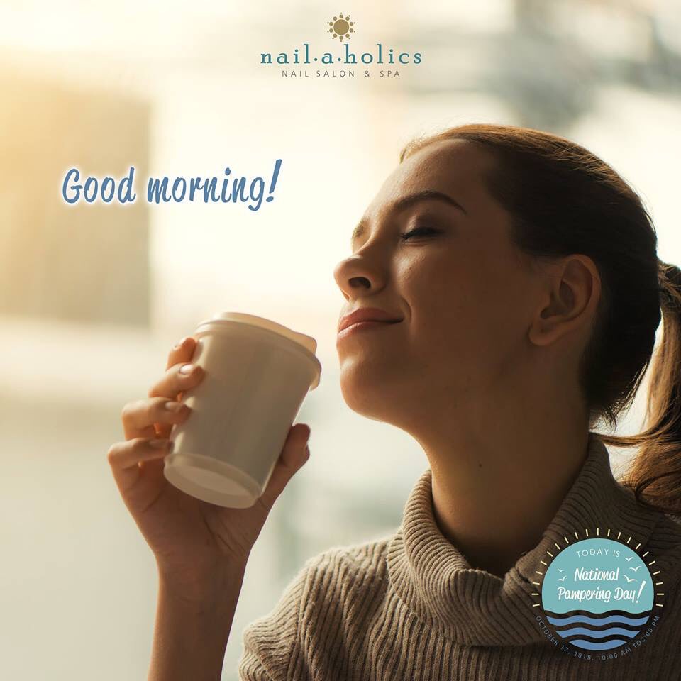 Good Morning, everyone! Who is feeling happy to wake up knowing that it's #NationalPamperingDay later? 😍