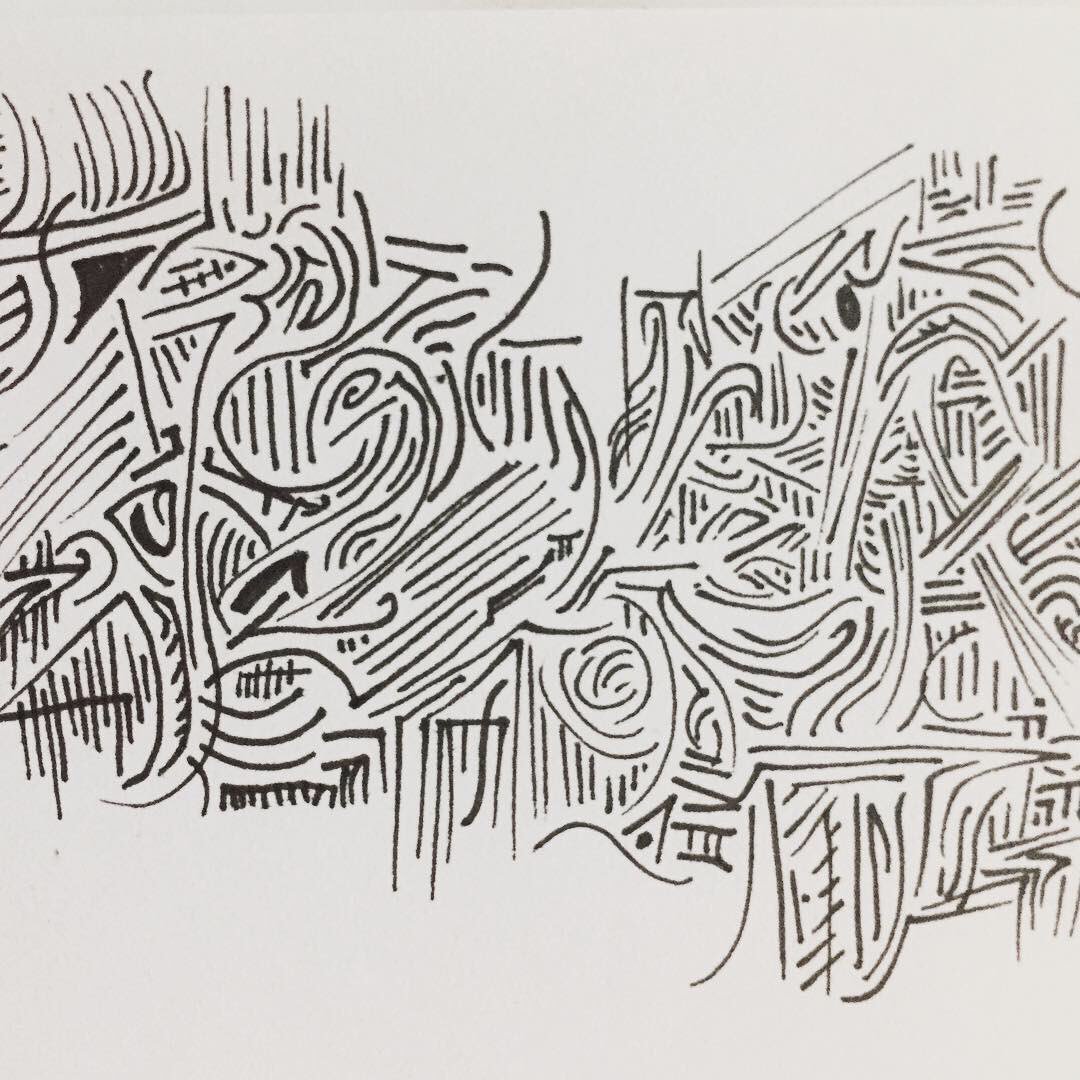 vvzen's tweet image. From a hand #doodle to a #computed one, using #lengstrom magical #styletransfer stuff!

#spell #Inktober #computationalstuff