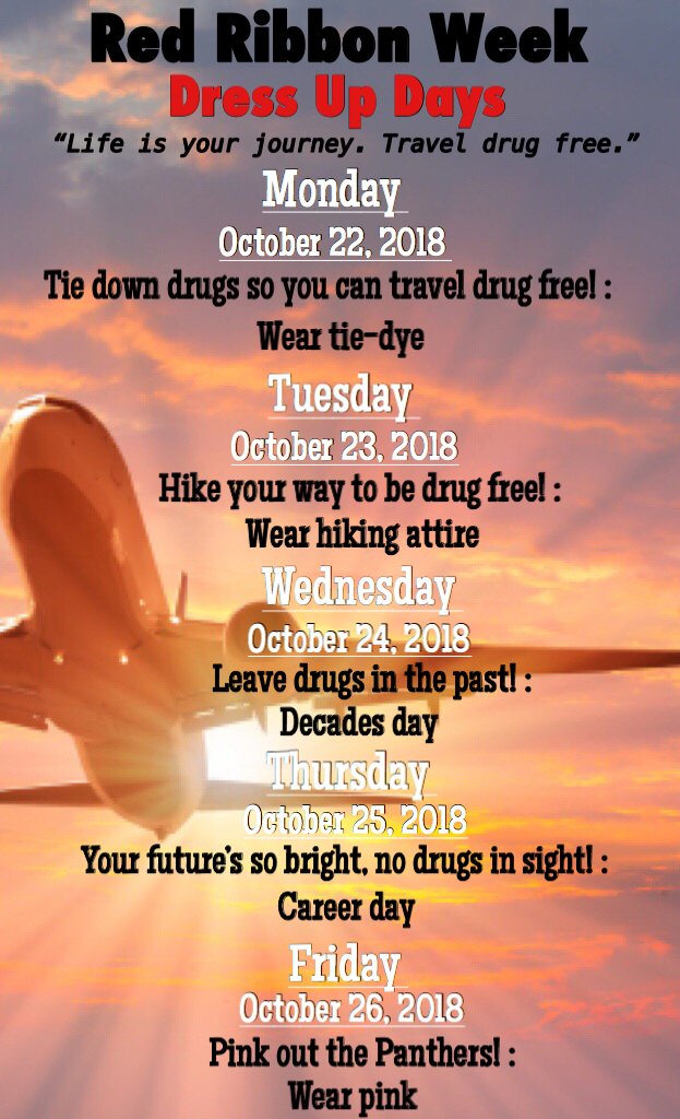 Coming Soon - Red Ribbon Week Dress Up Days!
