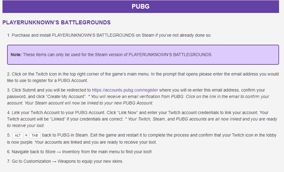 ENROLL TODAY, PUBG  TWITCH PRIME LOOT