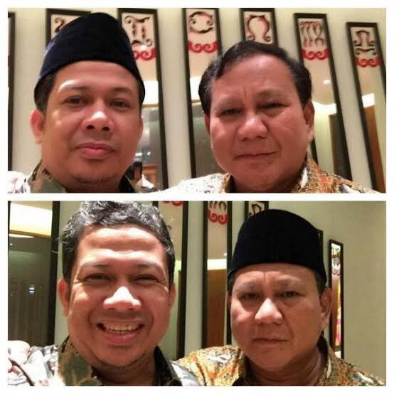 Selfie Fahri Hamzah dengan Prabowo