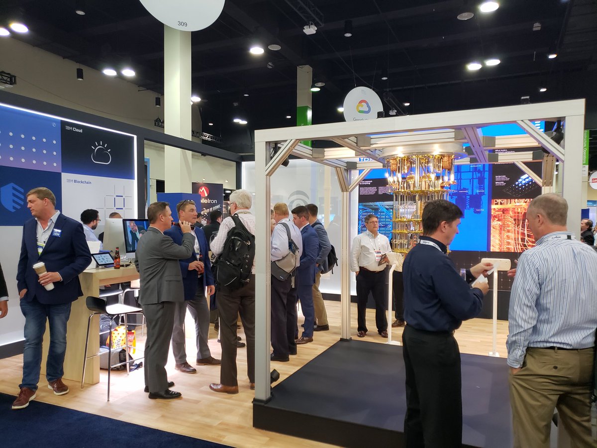 Lots of opportunities to listen to and engage with customers on AI, blockchain and even Quantum (#IBMQ) at the <a href="/IBM/">IBM</a> booth this week at @Gartner Symposium.
