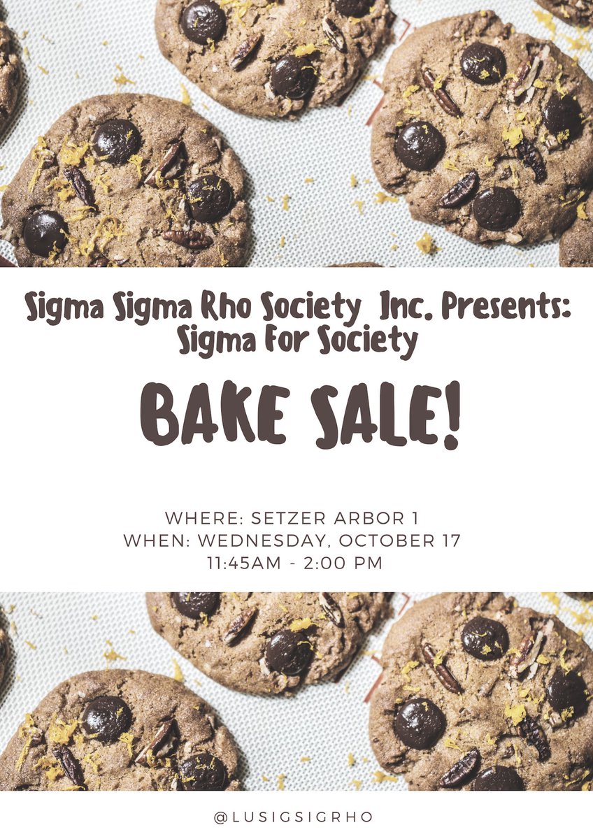 LUSigSigRho's tweet photo. Come out and support Sigma Sigma Rho fight against Doemstic violence! All procceds go to Sakhi 💜 https://t.co/inM1ERN4nh
