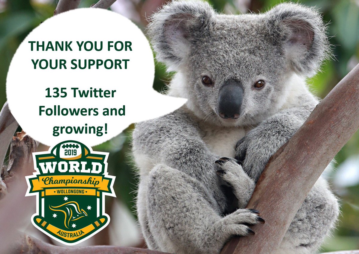 Thank you for your support! We are looking forward to an awesome tournament! Please help us grow our followers by retweeting! 🌏🏆🏈🇦🇺 #2019ifafwc #australia #nsw #sydney #insta #sydneyaustralia  #gridiron #americanfootball #worldchampionship #wollongong #winstadium