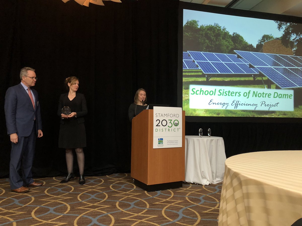 Stamford2030's tweet image. Pleased to honor @School_sisters #WiltonCT for their #energyefficiency project @mhrdevelopment