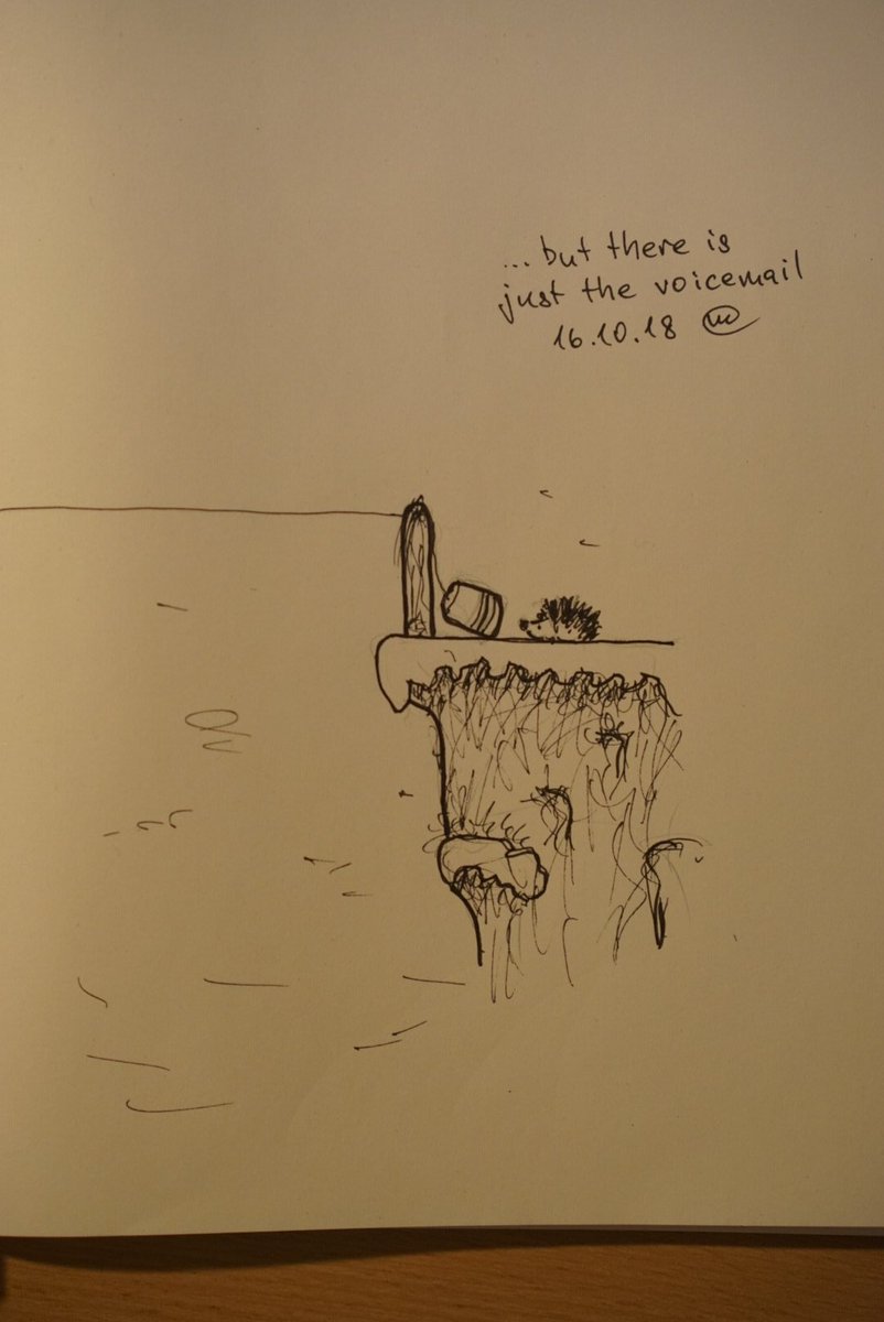 czmosra's tweet photo. ... But There Is Just the Voicemail. #Inktober day 16. #inktober2018 #verticalworld https://t.co/dNDG82qauS