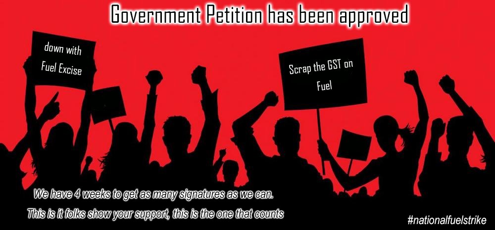 fuel_strike's tweet photo. @coles @auspol @KevinRuddExPM @ScottMorrisonMP @PaulineHansonOz  @TonyAbbottMHR @woolworths @TripleMSydney @TripleMMelb @7NewsBrisbane - ****GOVERNMENT PETITION HAS BEEN APPROVED****

We need everyone to sign
https://t.co/WxXAFQxW9q https://t.co/xVLOdFRMnC